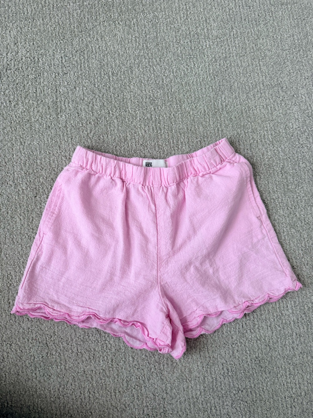 Cotton On Light Pink Ruffle Hem Girls' Shorts